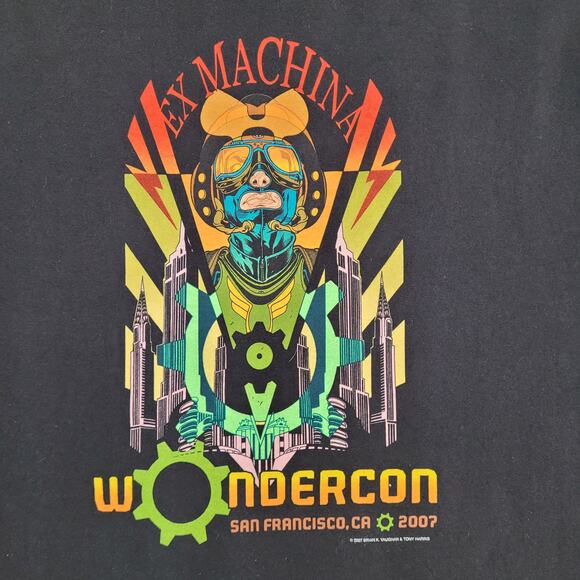 Wondercon Ex-Machina Comics Shirt L/XL 23x29 California - Picture 3 of 14